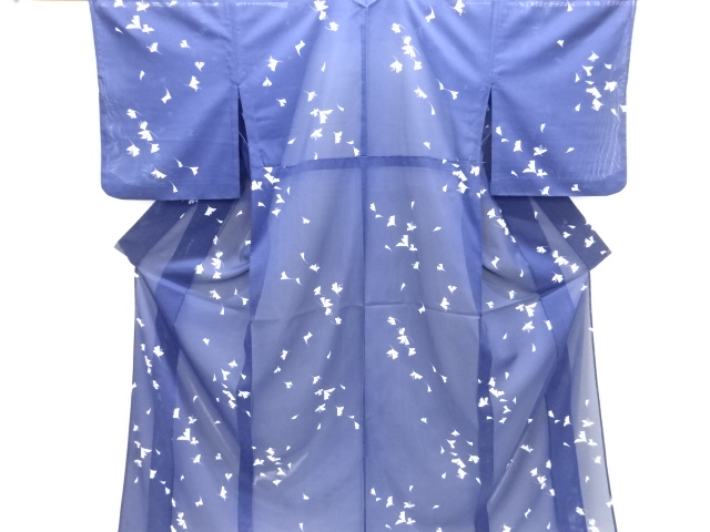 JAPANESE KIMONO / KOMON KIMONO FOR SUMMER / FLOWER &ABSTRACT PATTERN